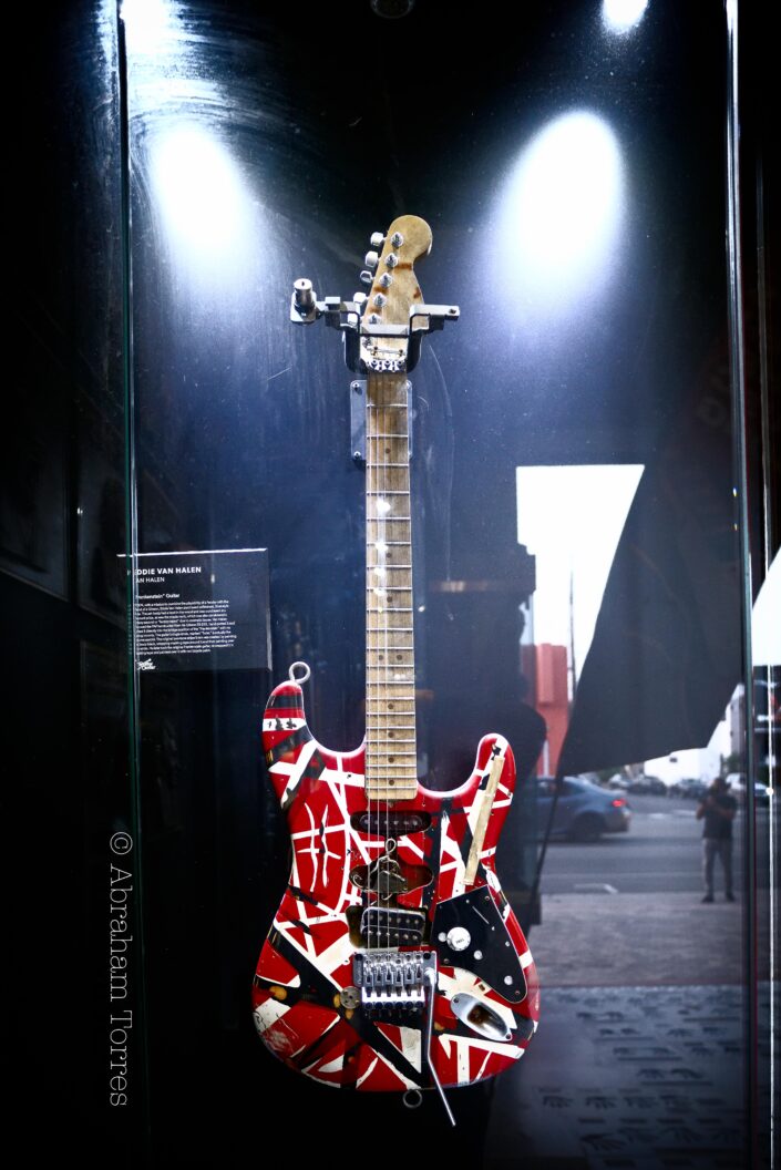 Sunset Strip Hollywood Guitar Center Frankenstrat Frankie Fender guitar) (Mourning the Death of Eddie Van Halen) (Year 2020 Los Angeles)